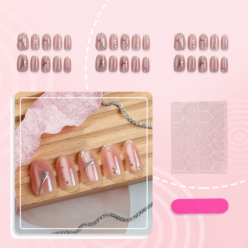 Elegant Press-On Nail Set with Premium Design
