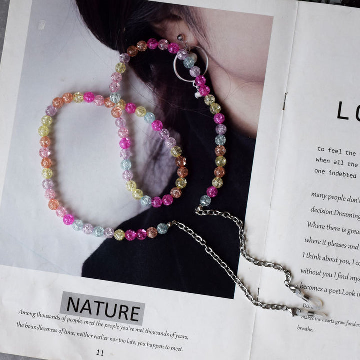 Colorful Textured Beaded Eyewear Chain Stornfield