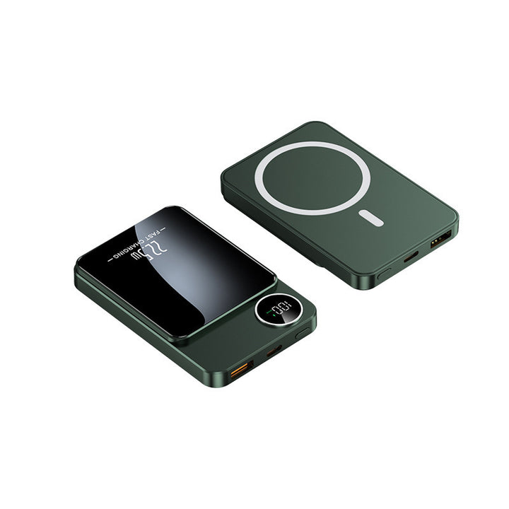 Slim Powerbank with wireless charging function and digital display Stornfield