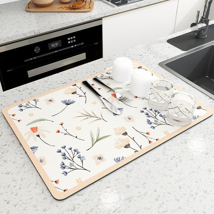 Floral Pattern Kitchen Mat Stornfield