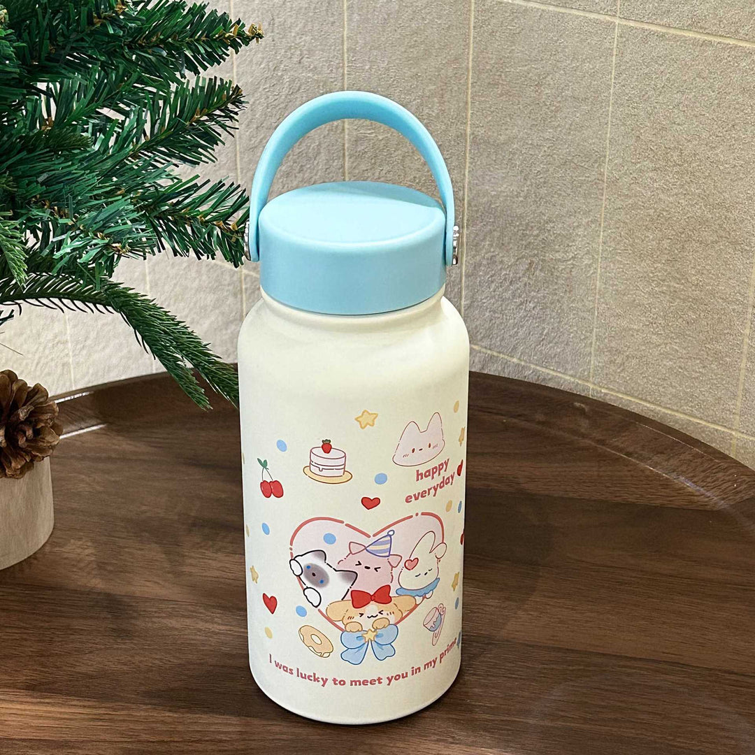 Ladies insulated drinking bottle with cheerful animal motif Stornfield
