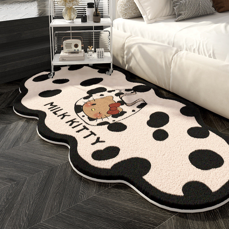 Cute Cartoon-Themed Plush Area Rug