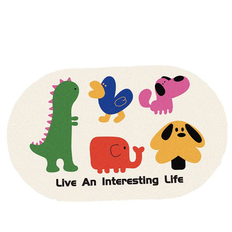 Funny Dog-Themed Bath Mat