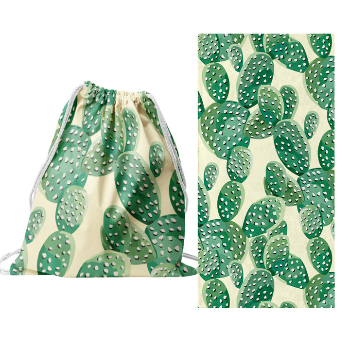 Drawstring bag with creative cactus design Stornfield