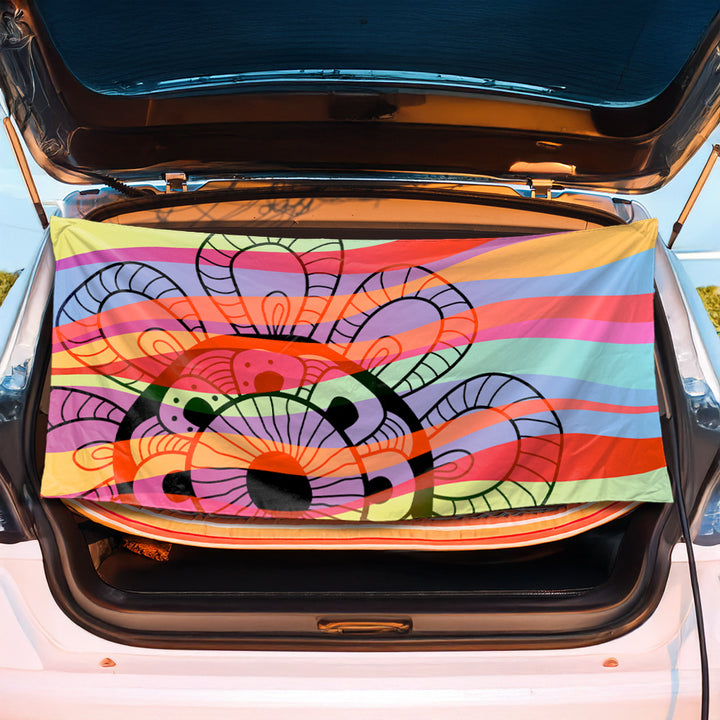 Trunk mat with creative flamingo design Stornfield