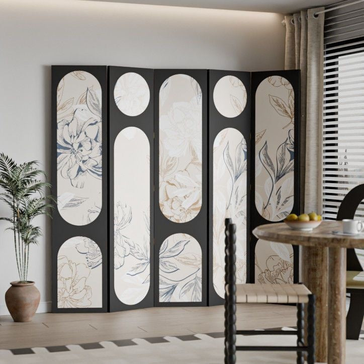 Artistic Floral Room Divider Stornfield
