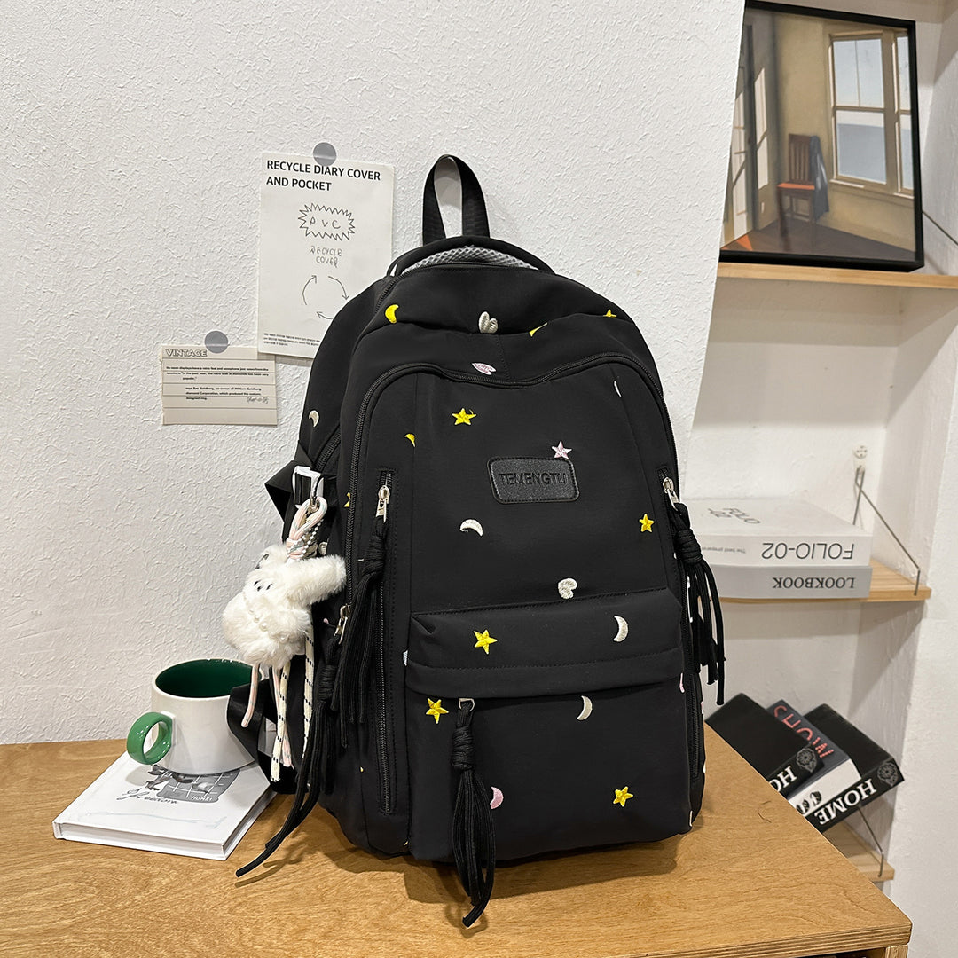 Stylish Embroidered Daily Backpack Stornfield