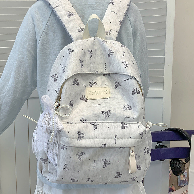 Stylish Butterfly Print Backpack Stornfield