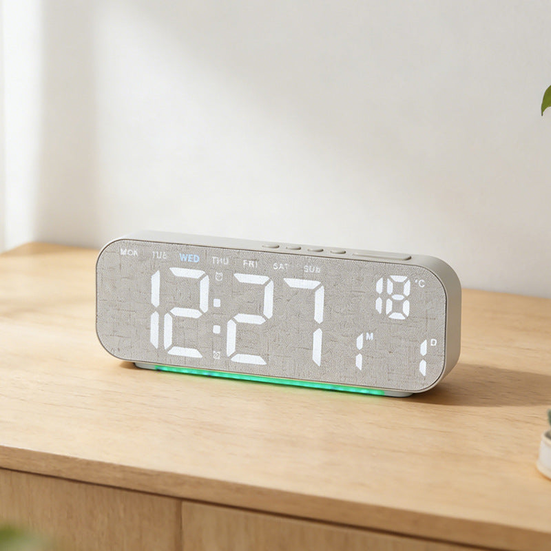 Digital Multi-Function Alarm Clock in Modern Textile Design Stornfield