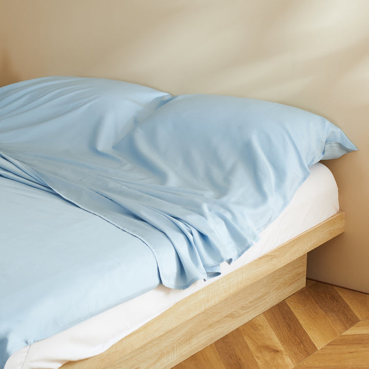 Microfiber Satin Fitted Sheet Set with Extra Soft Silky Matte Feel