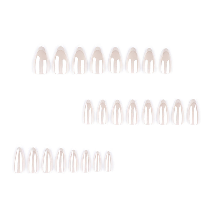 Artistic stiletto nails with elegant French tip embellishments Stornfield