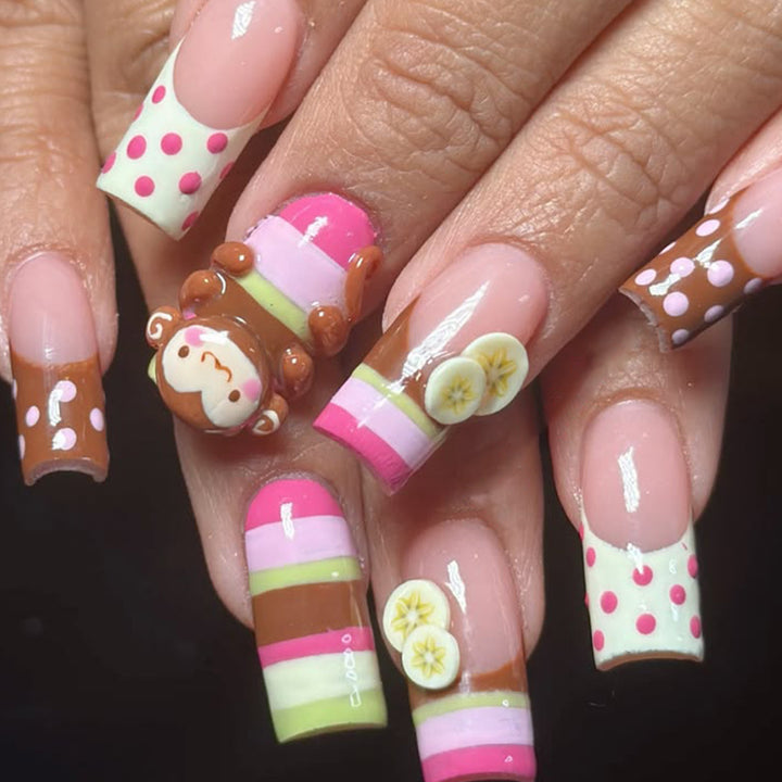 Playful 3D Fruit-Themed Nail Art Extensions Stornfield