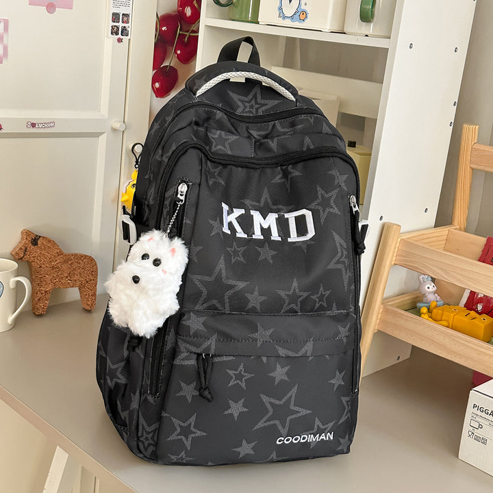 Star-Patterned School Backpack Stornfield