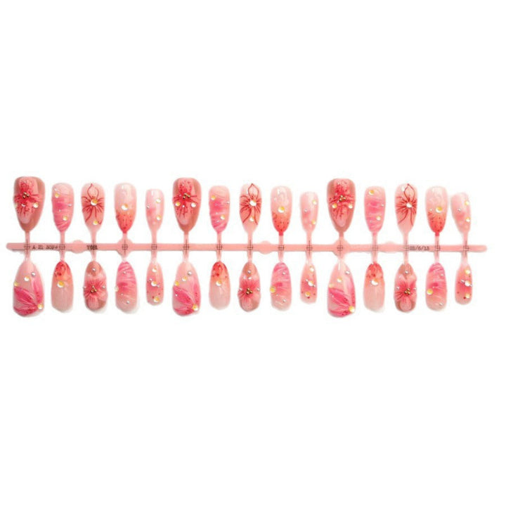Premium Floral Acrylic Nail Art Set