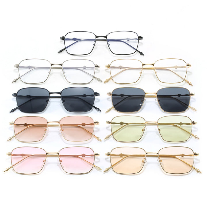 Women elegant square sunglasses with high-quality metal frame Stornfield