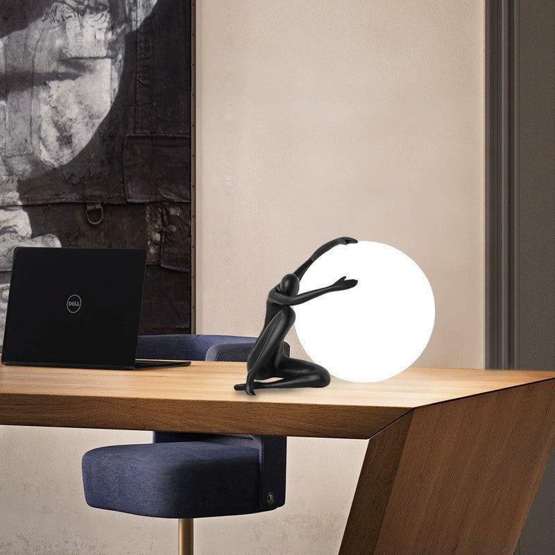 Artistic Table Lamp with Unique Sculptural Design