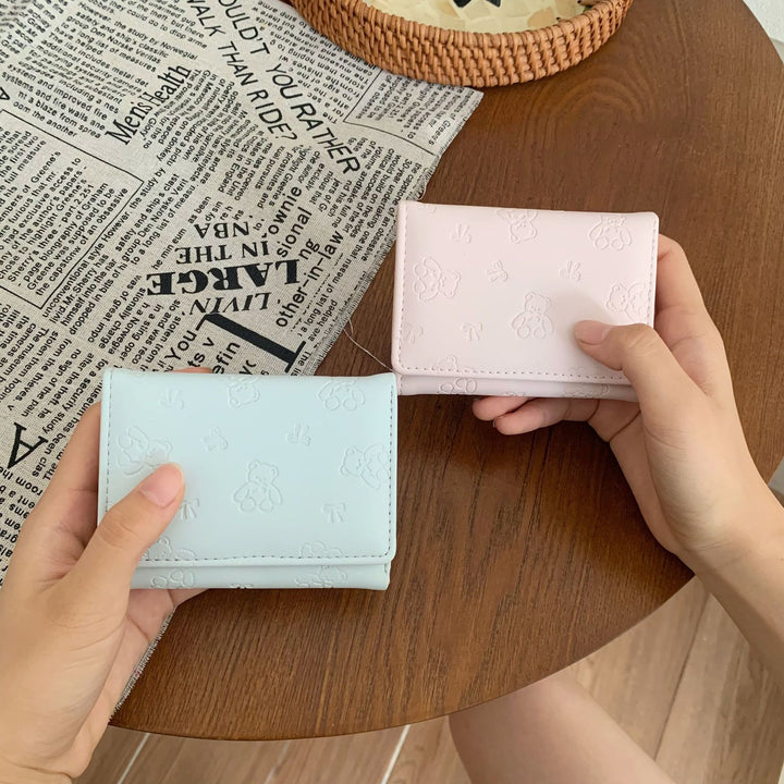 Cute Bear-Themed Mini Wallet