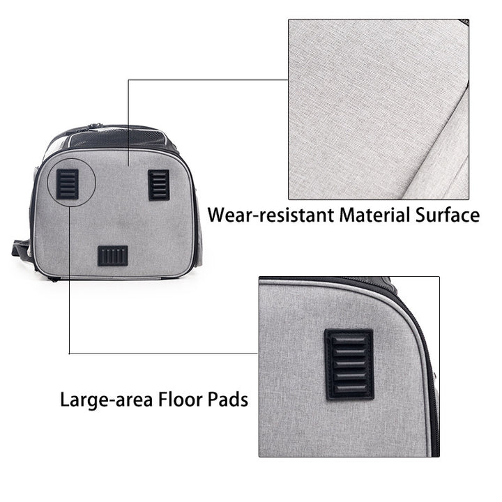 Portable Pet Backpack with Breathable Mesh Inserts Stornfield