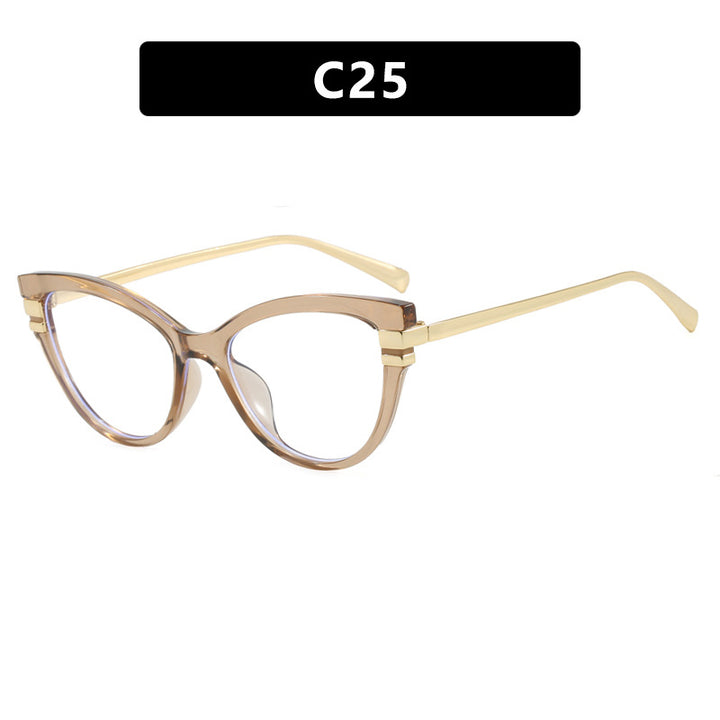 Ladies Cat-Eye Sunglasses with Elegant Metal Accents Stornfield
