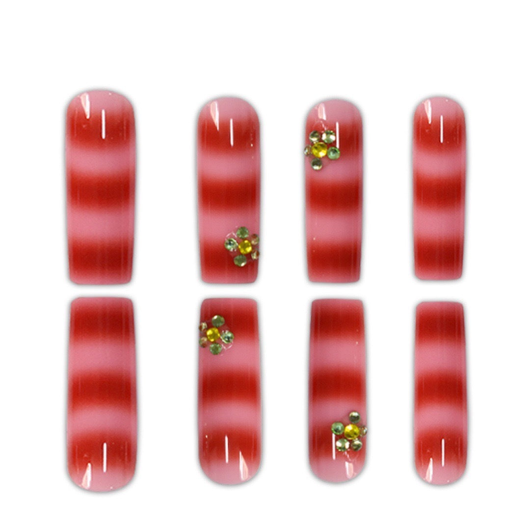 Decorative Long Acrylic Nail Enhancements Stornfield