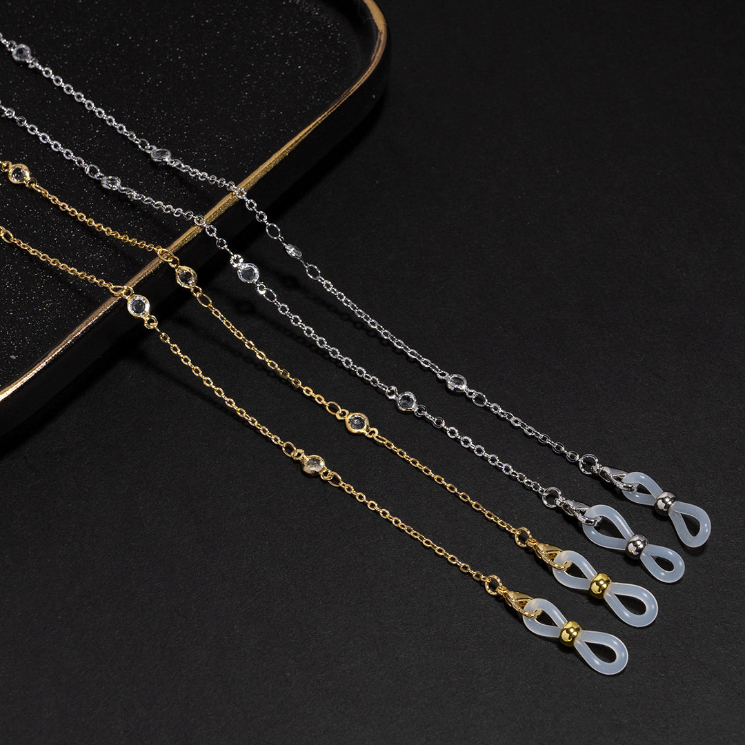 Crystal-Embellished Eyewear Chain Stornfield