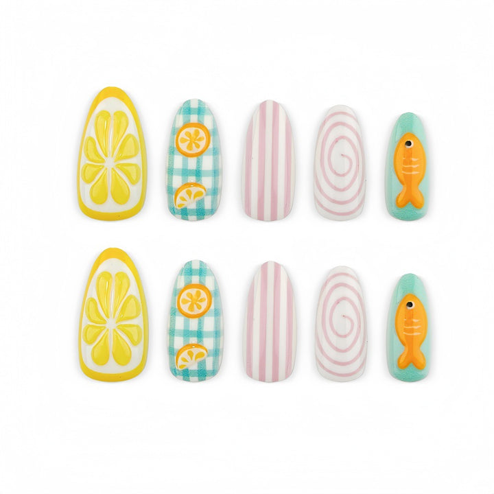 Creative Nail Art with Cheerful Designs Stornfield