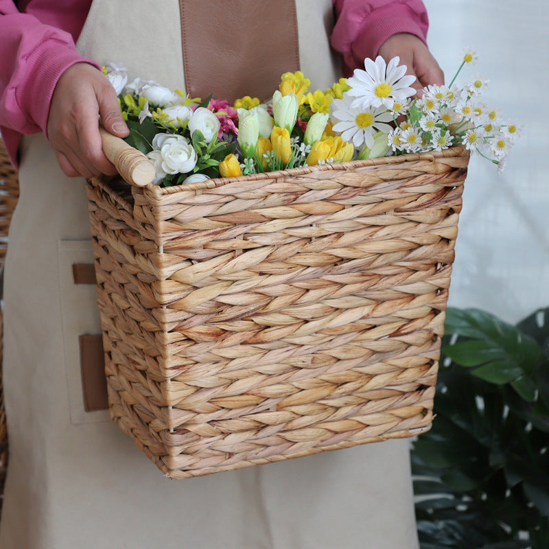 Rustic Woven Storage Bin Stornfield