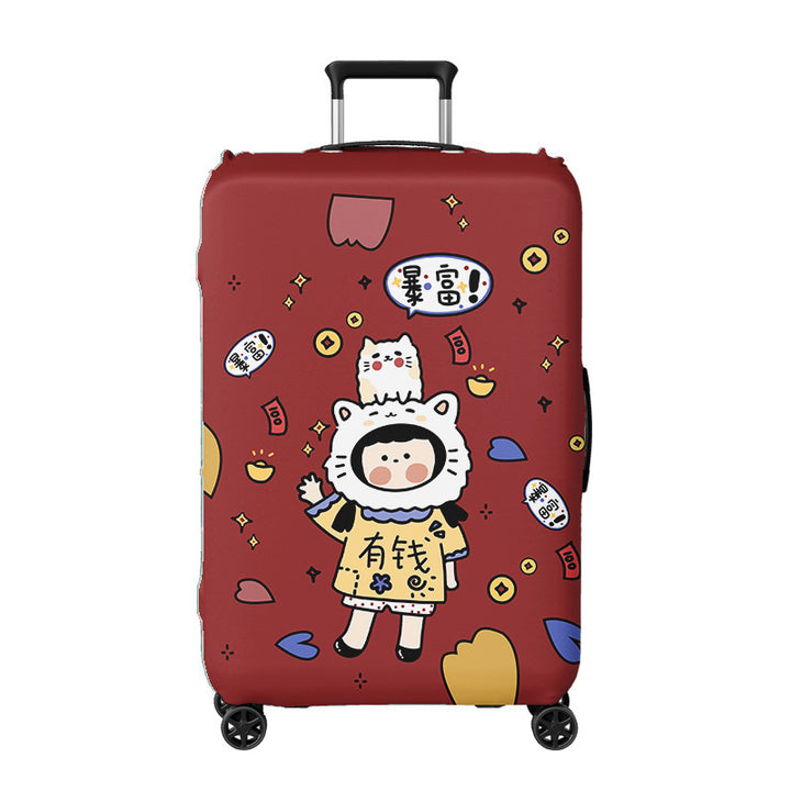 Women's hard shell suitcase with exciting travel motif Stornfield