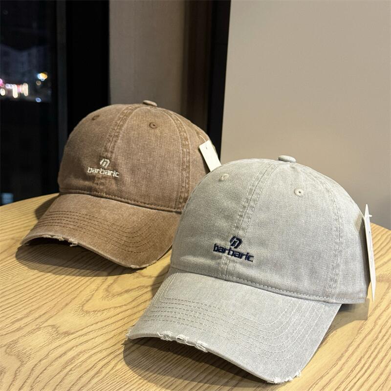 Men's Distressed Cotton Twill Baseball Cap Stornfield
