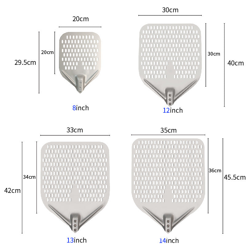 perforated aluminum pizza peel with extra-long ergonomic handle Stornfield