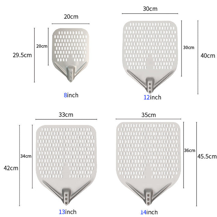 perforated aluminum pizza peel with extra-long ergonomic handle Stornfield