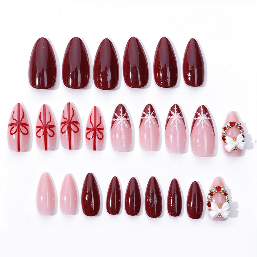 Festive Holiday Themed Press-On Nail Set Stornfield