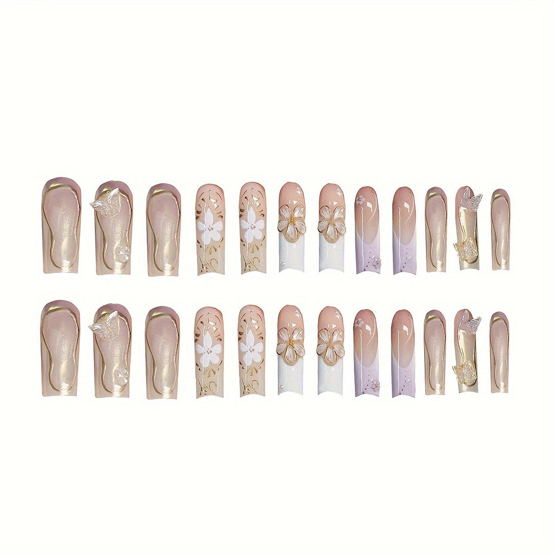 Artistic 3D Butterfly Nail Extensions Stornfield