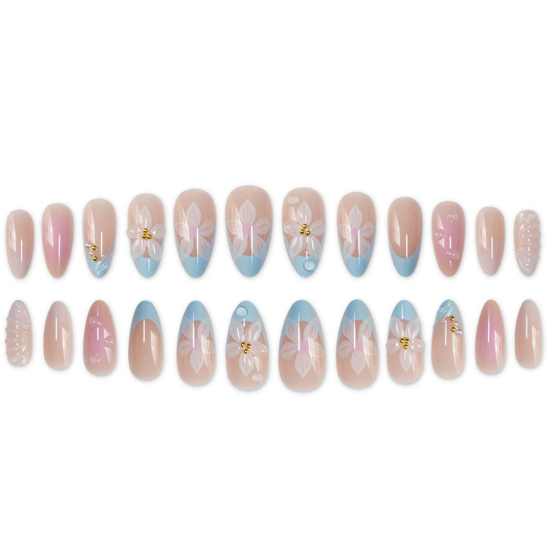 Artistic 3D Floral Nail Enhancements Stornfield
