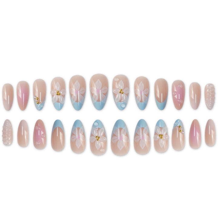 Artistic 3D Floral Nail Enhancements Stornfield