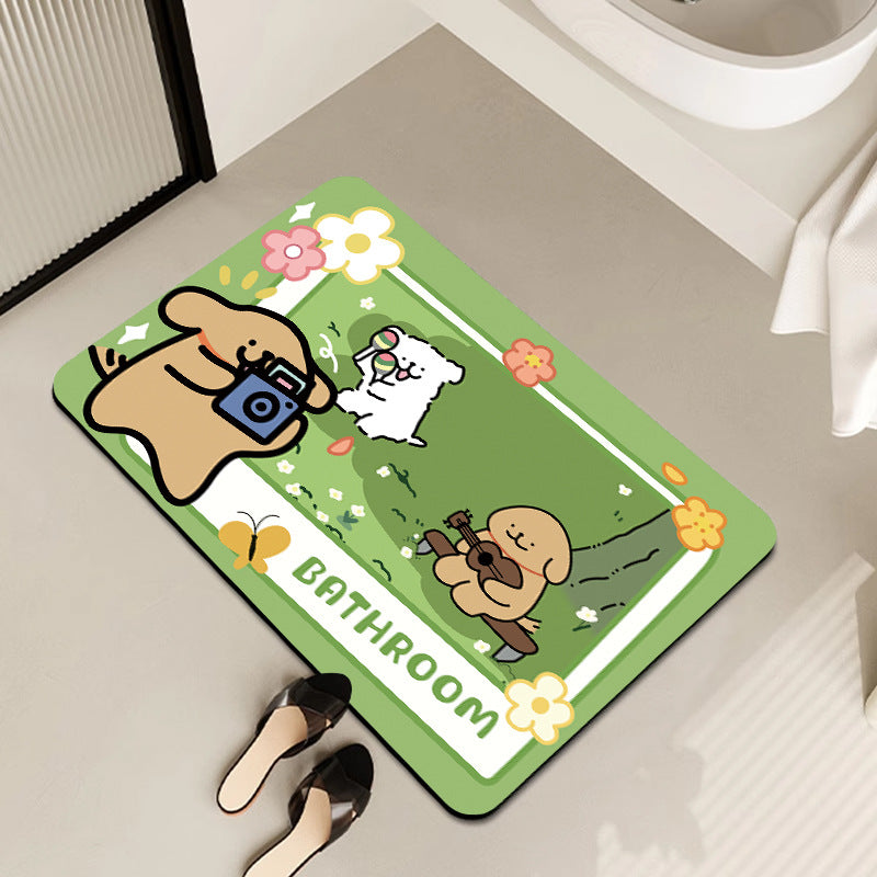 Modern Artistic Bath Mat Stornfield