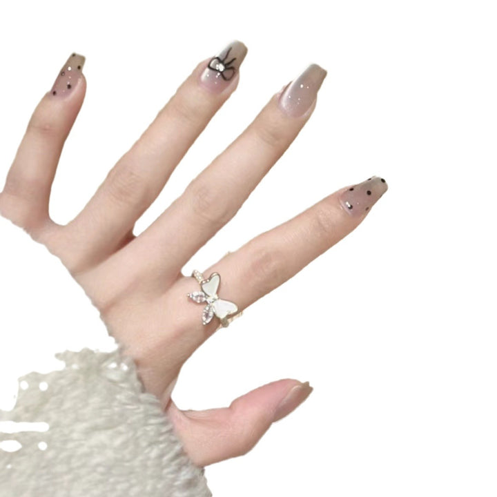 Artistic Butterfly-Design Press-On Nails Stornfield