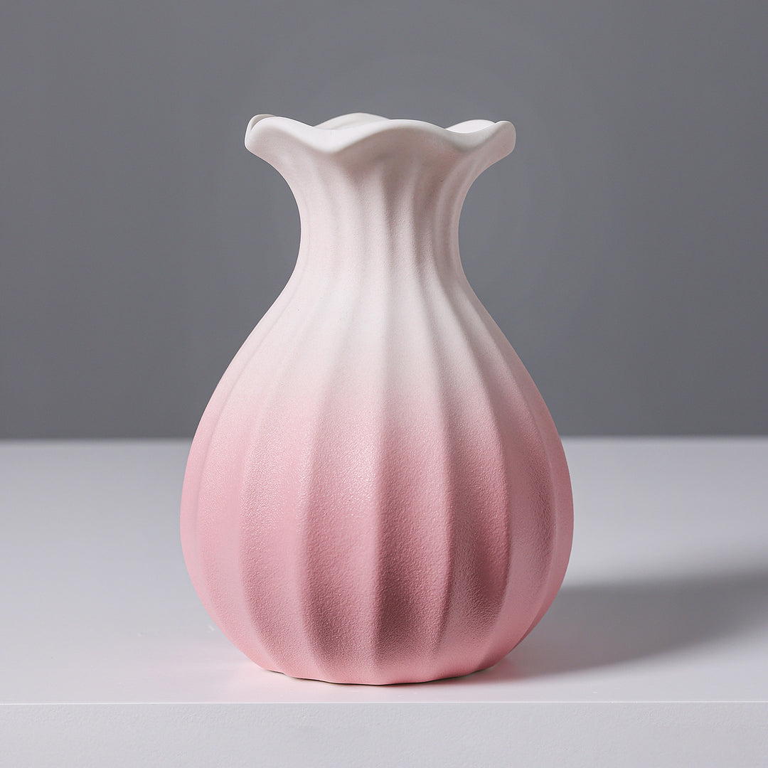 Textured Ceramic Flower Vase Stornfeild