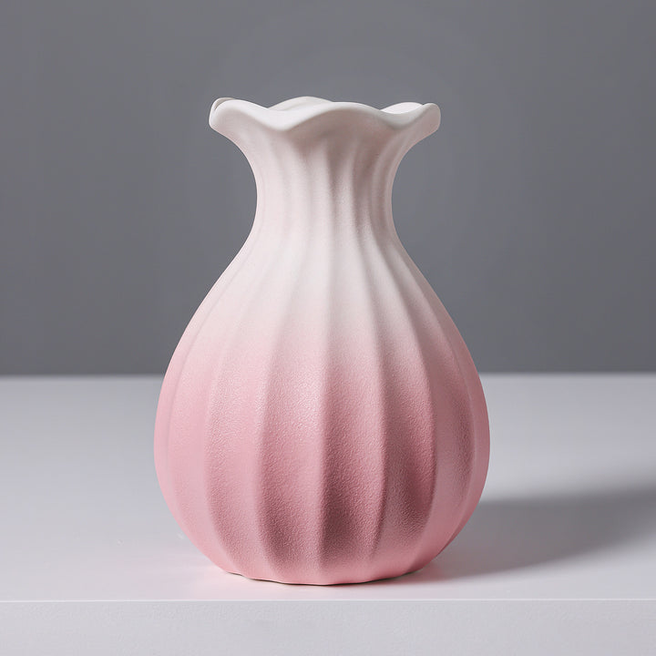 Textured Ceramic Flower Vase Stornfeild