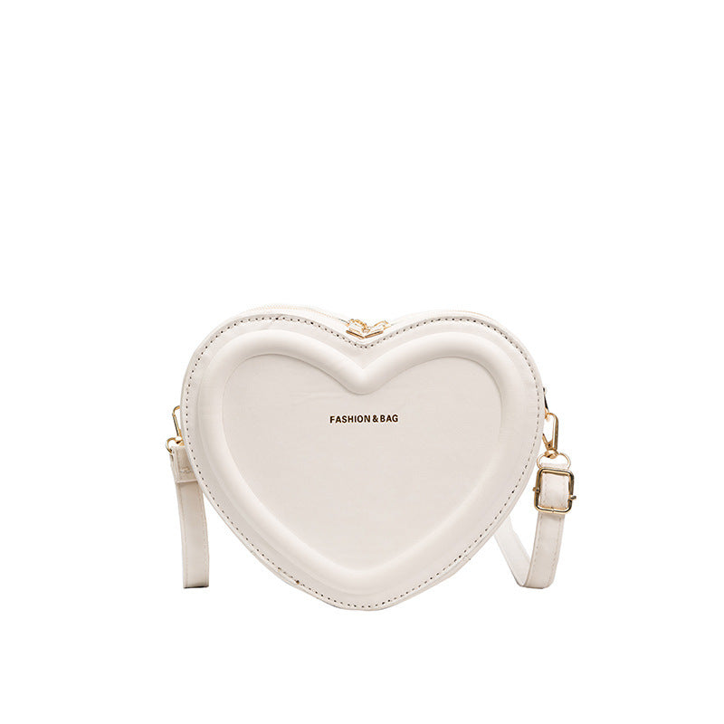 Heart-Shaped Crossbody Handbag
