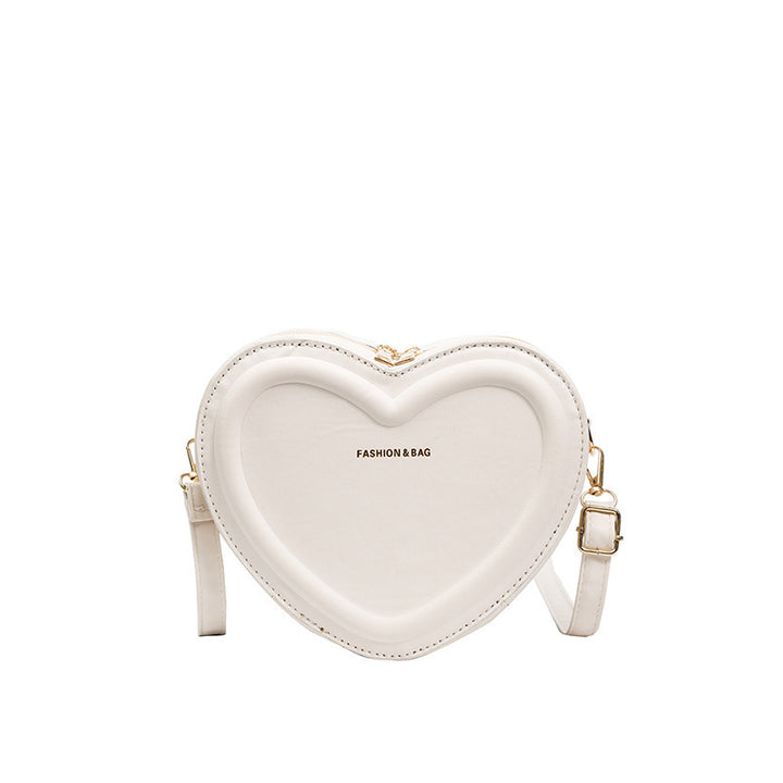 Heart-Shaped Crossbody Handbag