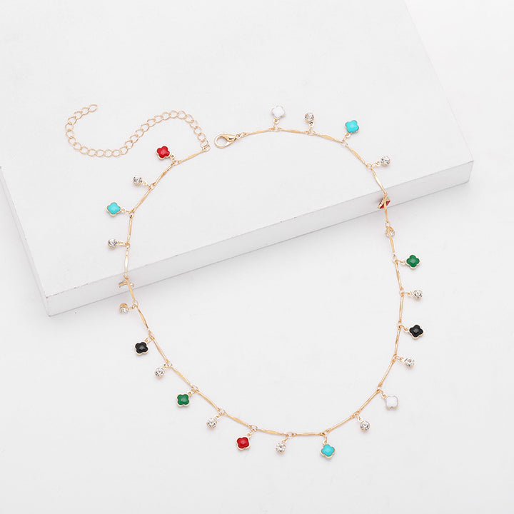 Floral Charm Silver Necklace Stornfield