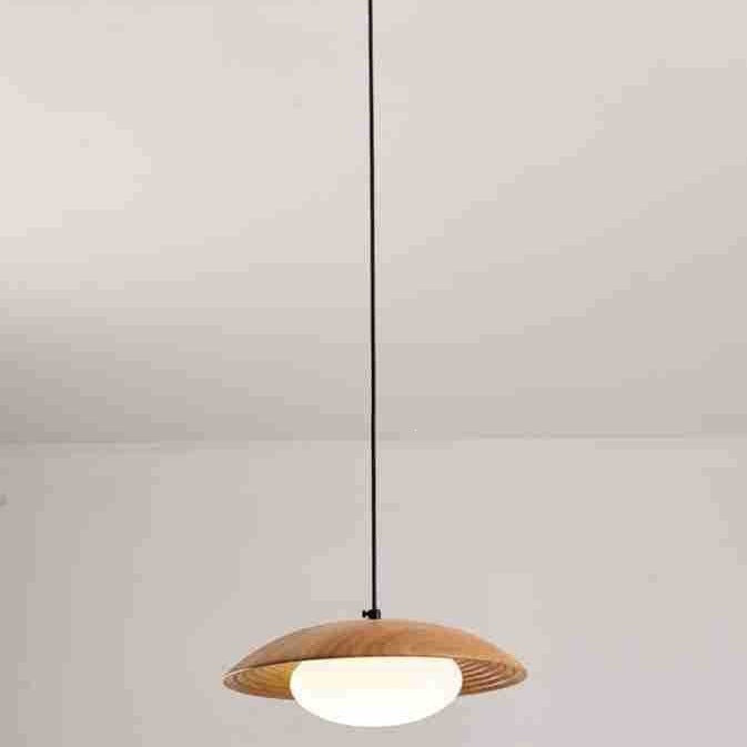 Contemporary Wooden Pendant Light