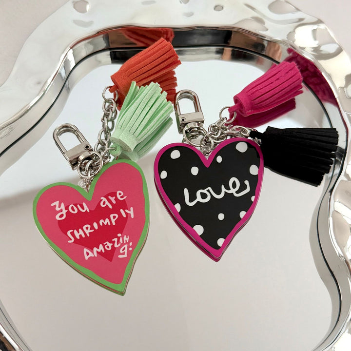 Quirky Heart Charm Keychain Stornfield
