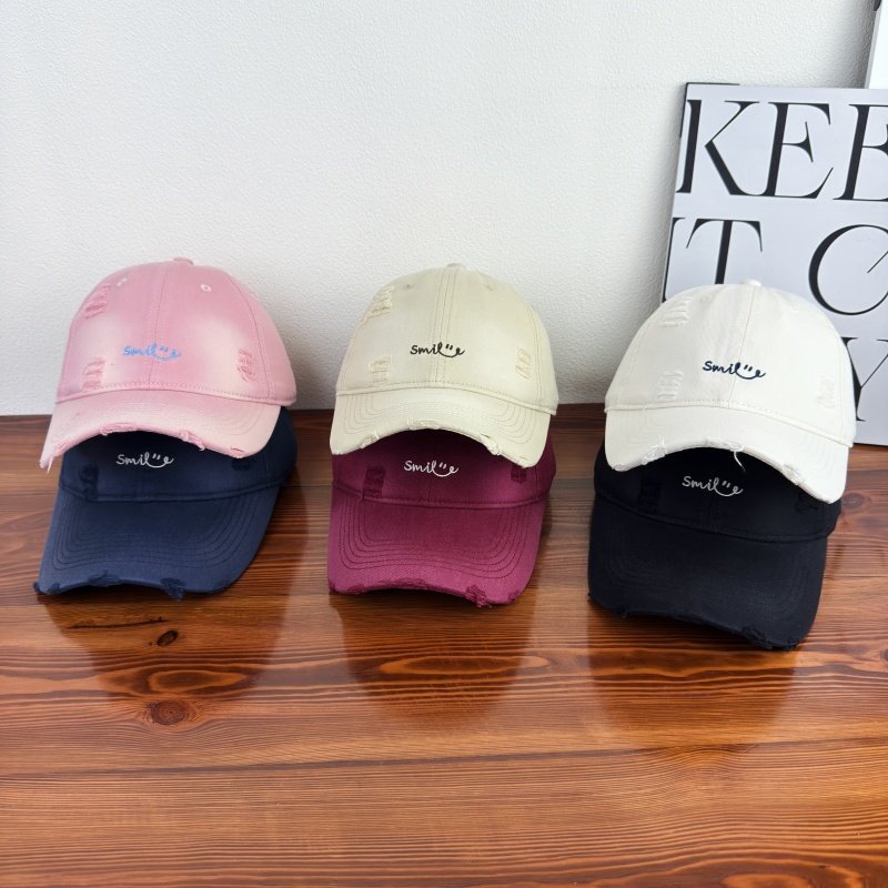 Women's Distressed Cotton Baseball Cap Stornfield 1784270843