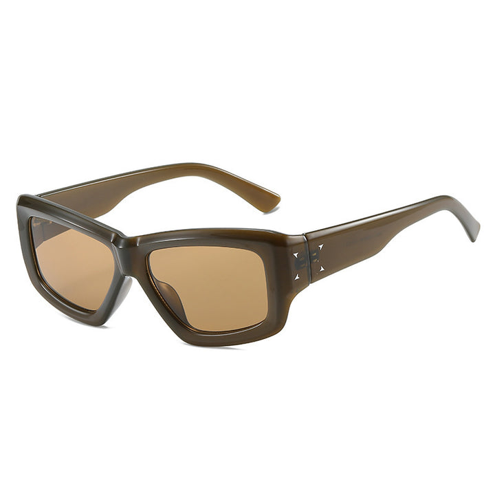 Fashion-Forward Oversized Angular Sunglasses Stornfield