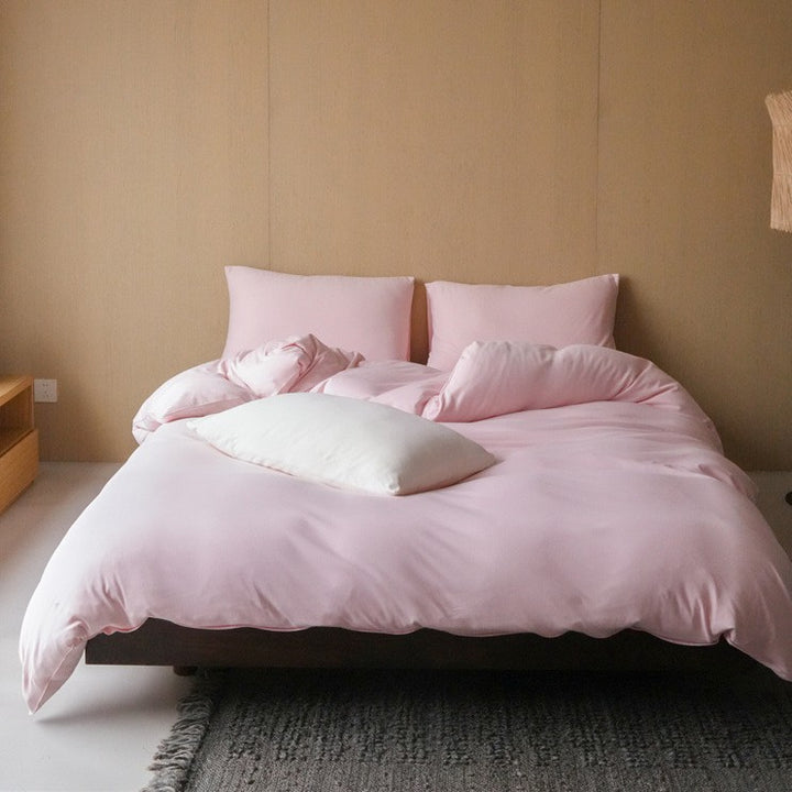Premium Cotton Sateen Duvet Cover Set with Breathable Silky Finish