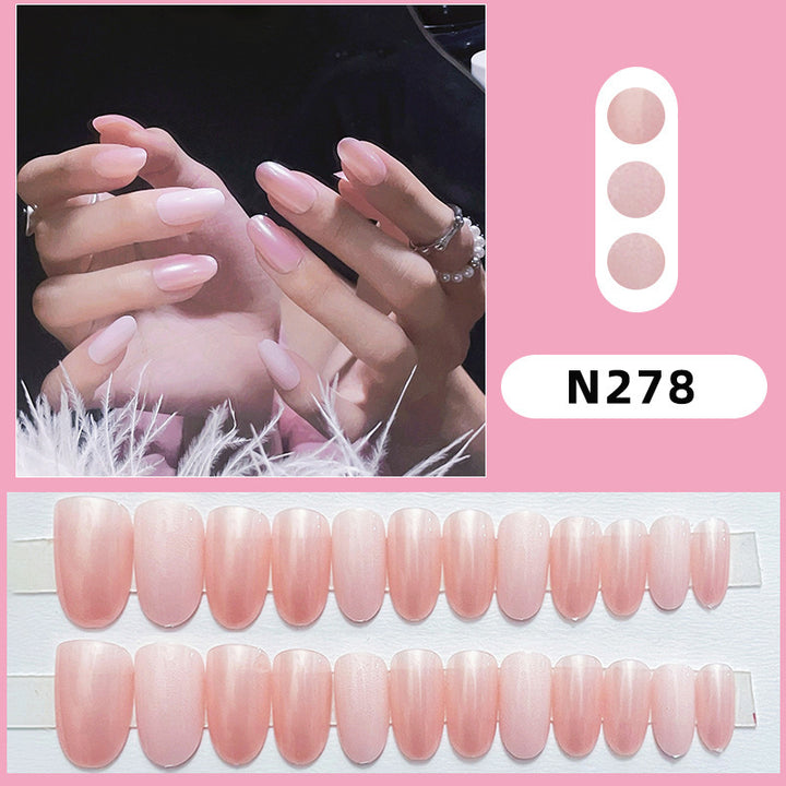 Abstract Floral Press-On Nail Set