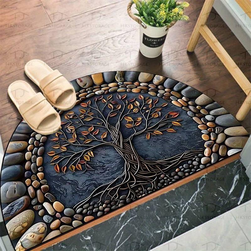 Textured Wooden Plank Doormat Stornfield
