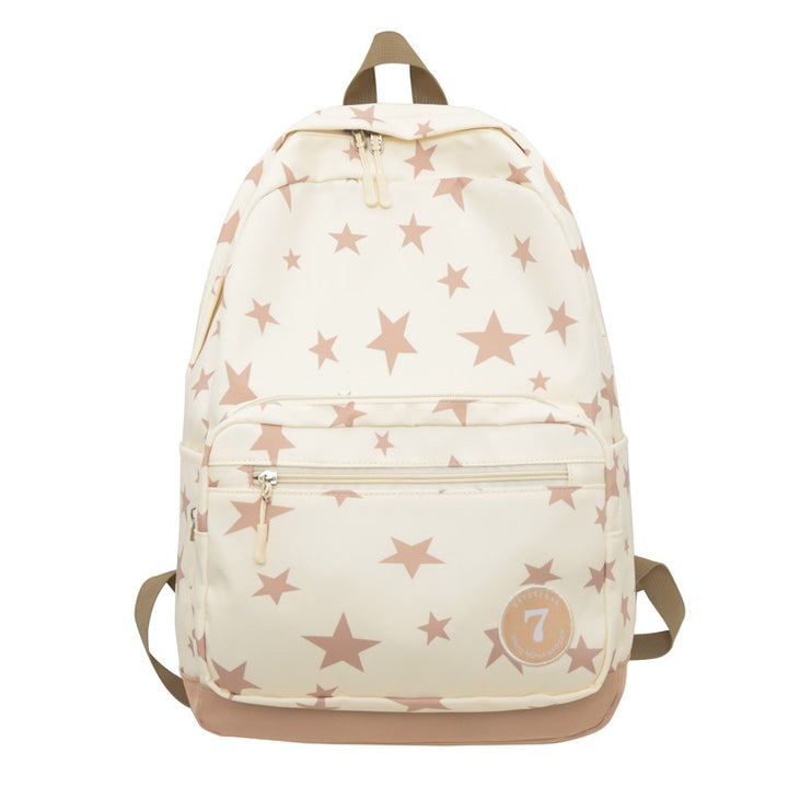 Star Print Casual School Backpack Stornfield